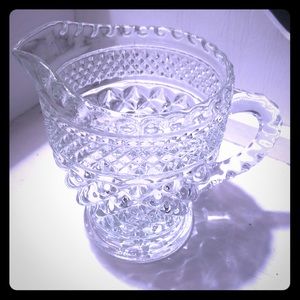 Vintage Crystal Creamer